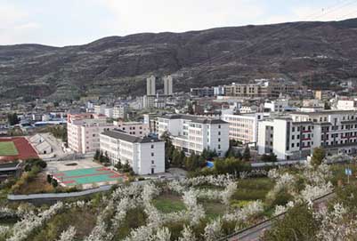 四川省汉源县职业高级中学校园全景