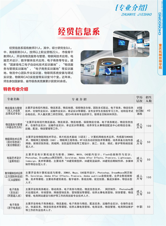 2021年重庆市机械高级技工学校招生简章