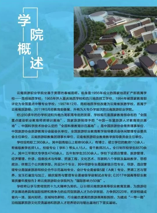 云南旅游职业学院学院概述